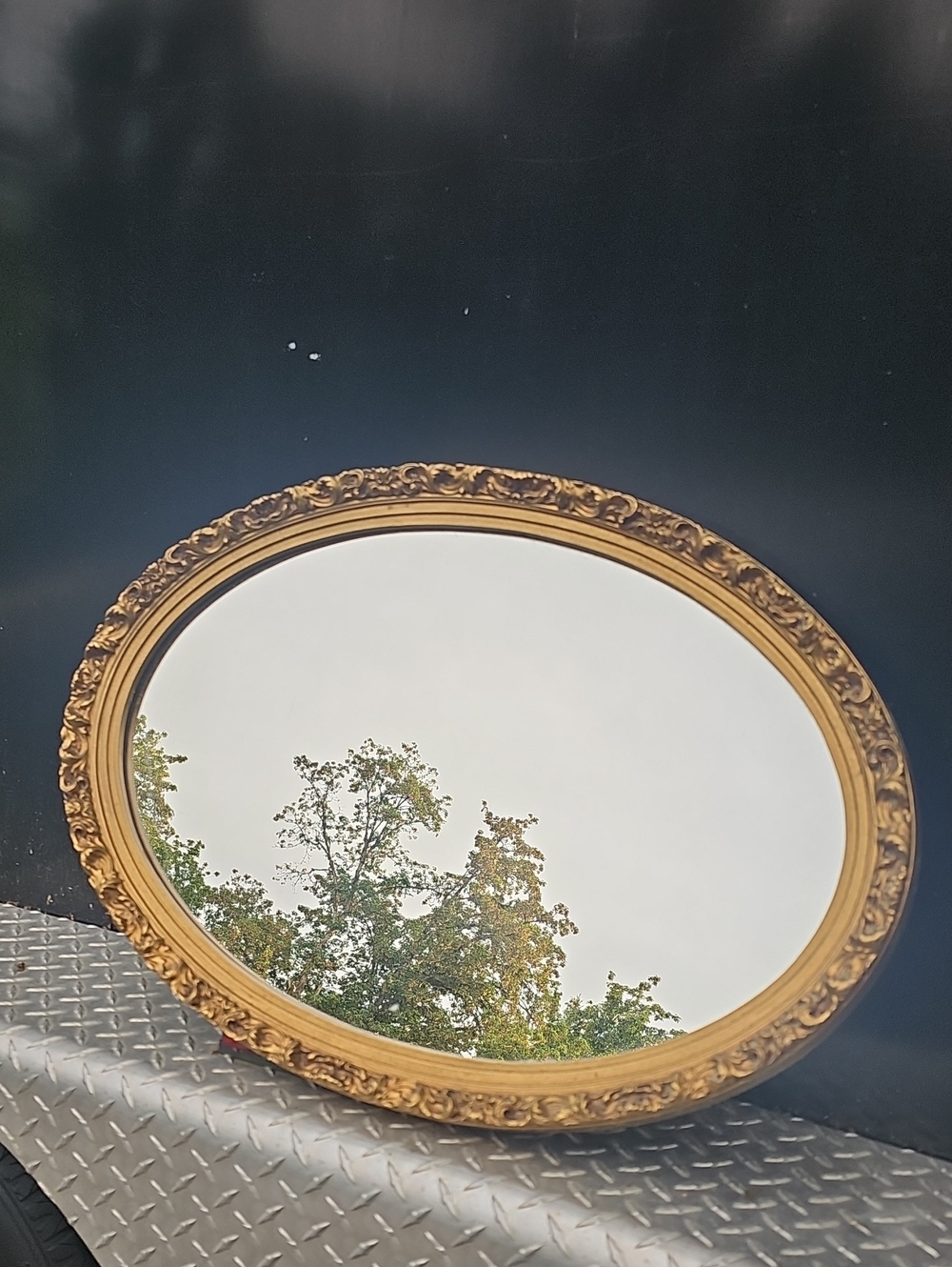 Windsor Ornate Gold Oval Wall Mirror